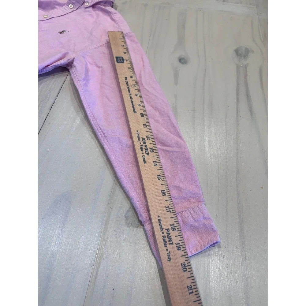 Ralph Lauren Kids Pink Oxford Button Down Shirt Size 12 Long Sleeve Pony Logo